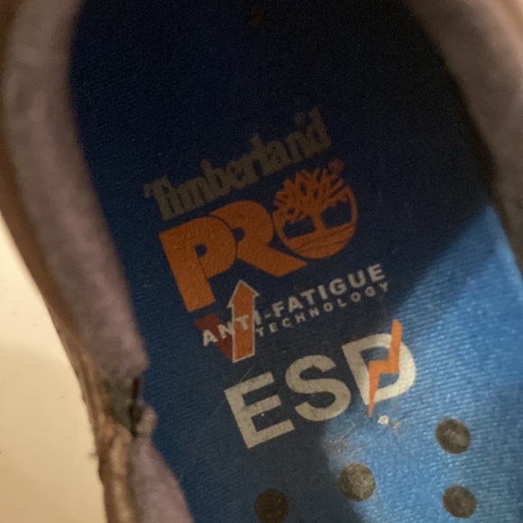 Timberland Pro Anti Fatigue Technology ESD “Newbury” Leather Slip On Loafer Clog - Picture 5 of 10